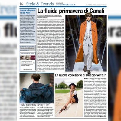fashionchannel.ch scrive su “20 minuti” (14 febbraio 2017)