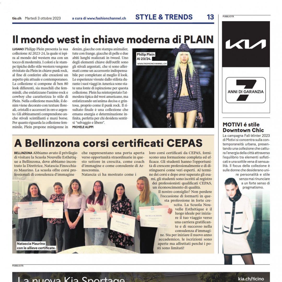Fashionchannel.ch scrive su “20 minuti” (3 ottobre)