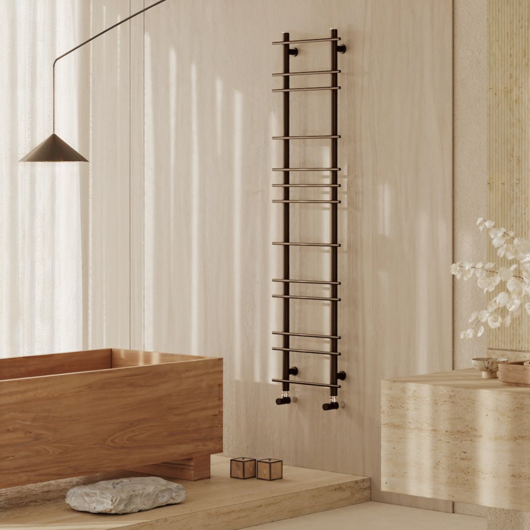 Hashi di Antrax IT: lo scaldasalviette che diventa segno grafico e design