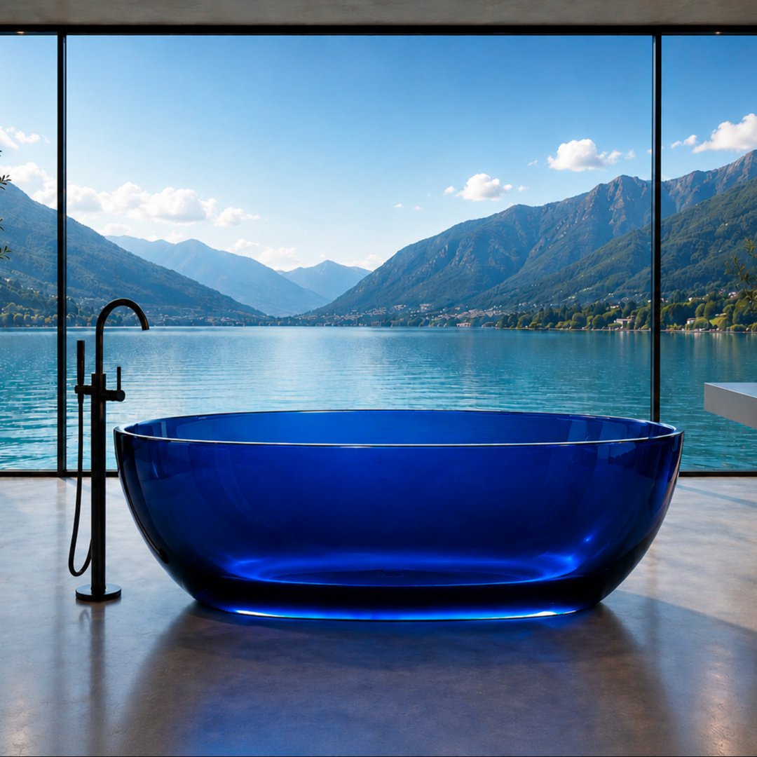 Glass Design LUMINA: la vasca che trasforma il bagno in emozione