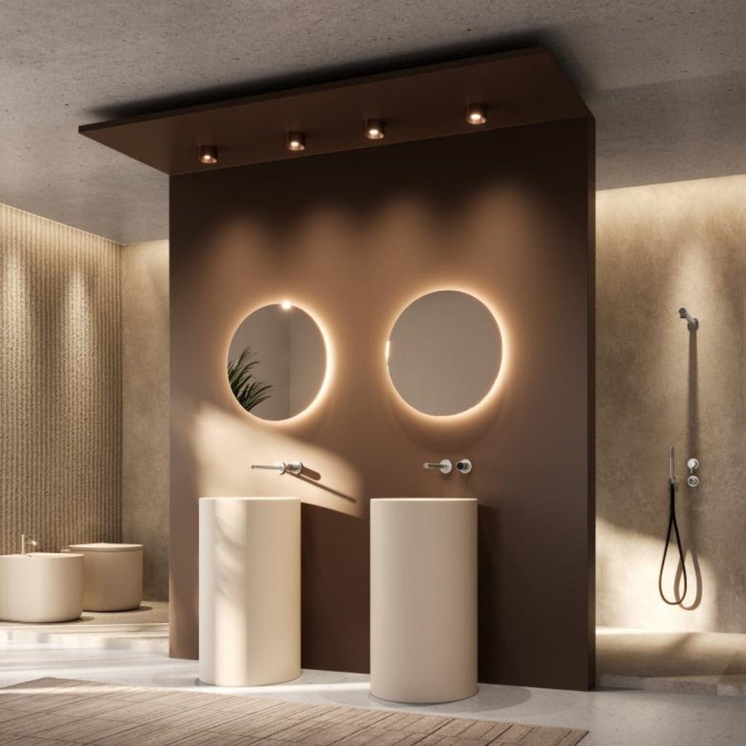 TUBEX di Zazzeri: la purezza del tubo diventa design per il bagno